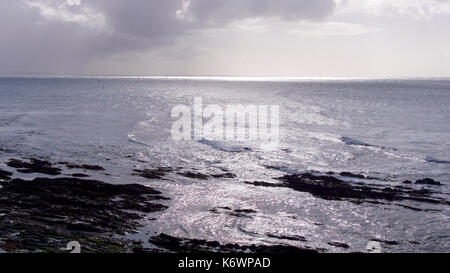 Anfang Herbst an der Südküste von Cornwall Stockfoto