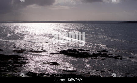 Anfang Herbst an der Südküste von Cornwall Stockfoto