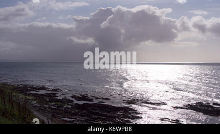 Anfang Herbst an der Südküste von Cornwall Stockfoto