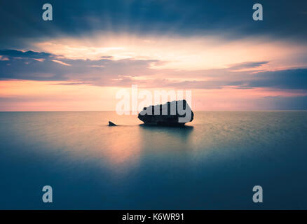 Eine atemberaubende Erschossen am östlichen Pilion, Griechenland auf Potistika Strand! Stockfoto