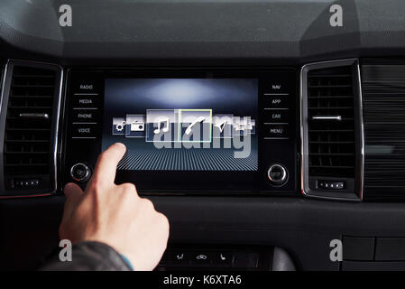 Innenraum - Geräte, das Konzept der Fahrt Stockfoto