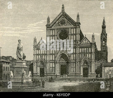 Firenze Santa Croce Stockfoto