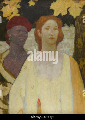 Fritz Erler Malerei 1910 Stockfoto