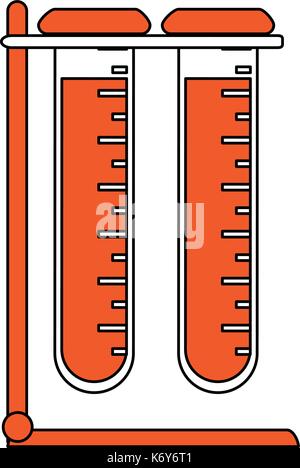 Reagenzgläser Symbolbild Stock Vektor