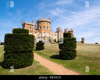 Schloss Belvoir, Grantham, Leicestershire, England, UK. Stockfoto