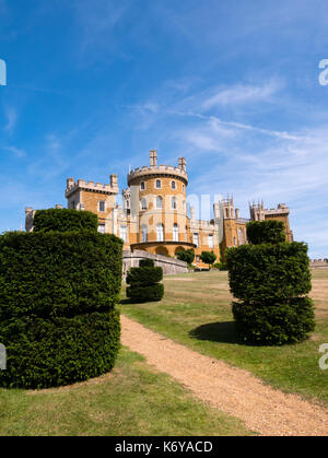 Schloss Belvoir, Grantham, Leicestershire, England, UK. Stockfoto