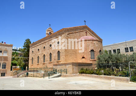 Der heilige Georg der Griechisch-orthodoxen Kirche in Madaba, Jordanien. Stockfoto