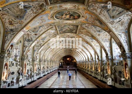 Deutschland, Bayern, München (MŸnchen), Residenz München (Residenz, MŸnchen MŸnchner Residenz), der Königliche Palast, die Renaissance Antiquarium Stockfoto