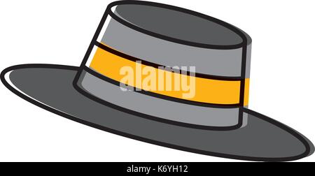 Vintage männliche Hut Stock Vektor