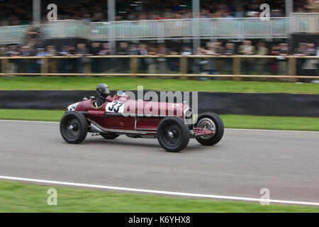 Goodwood Revival 2017 Konferenz, Goodwood Rennstrecke, von der britischen Automobile Racing Club, Chichester, West Sussex, England, UK organisiert Stockfoto