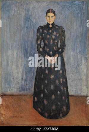 Edvard Munch Inger in Schwarz und Violett (1892) Stockfoto