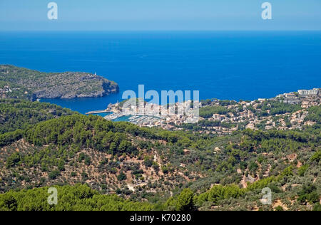 Soller Harbour Front Balearen Insel Mallorca Mallorca Spanien Espana EU Europäische Union Europa Stockfoto