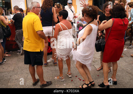 Bild zeigt: Fiesta mal in Ronda in Spanien. Bild von Gavin Rodgers/Pixel 8000 Stockfoto