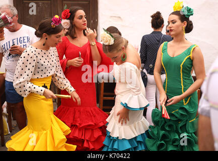 Bild zeigt: Fiesta mal in Ronda in Spanien. Bild von Gavin Rodgers/Pixel 8000 Stockfoto