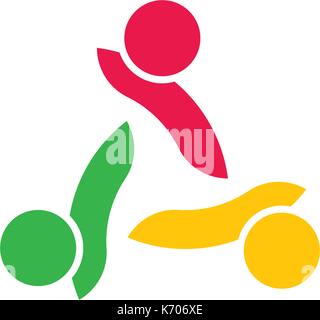 Annahme und Gemeinschaft Pflege Logo Vorlage Vektor icon Stock Vektor