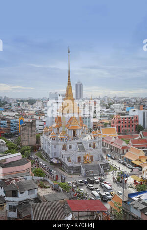 Wat Traimit in Tag Zeit in Bangkok, der populären religiösen Stätten in Thailand. Stockfoto