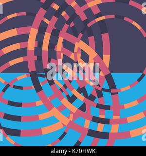 Technologie bunte runde Hintergrund. Abstrakte Digitale Illustration. Verbindung Konzept. Elektronische runden Design. Moderne Abstraktion Linien und Punkte Stock Vektor