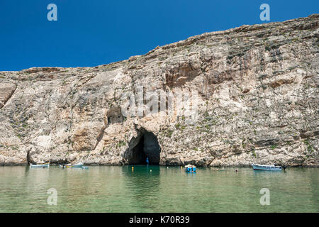 Inland Sea (aka Qawra) auf der Insel Gozo in Malta. Stockfoto