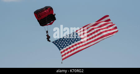 U.S. Army Special Operations Command der Fallschirm Demonstration Team Stockfoto