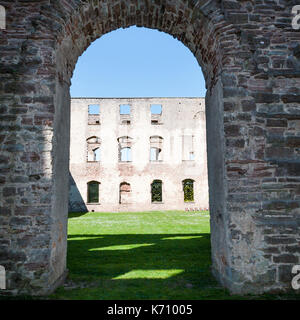 Detail der Festung Schloss Borgholm in Öland Schweden Stockfoto