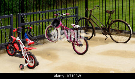 Cycle Park in Totnes Riverside Bahnhof auf der South Devon Railway. Stockfoto