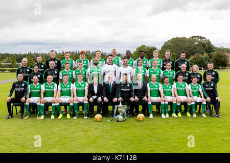 Hibernian Team groupp Stockfoto