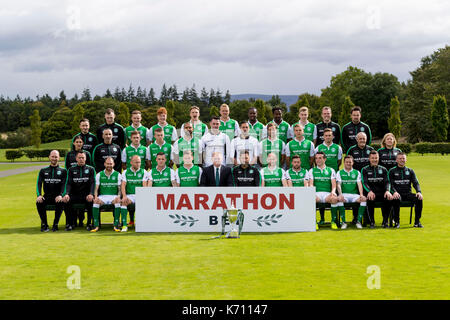 Hibernian Team groupp Stockfoto