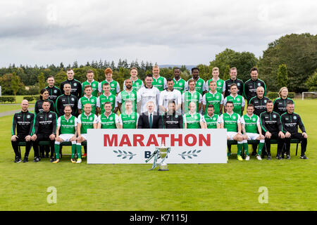 Hibernian Team groupp Stockfoto