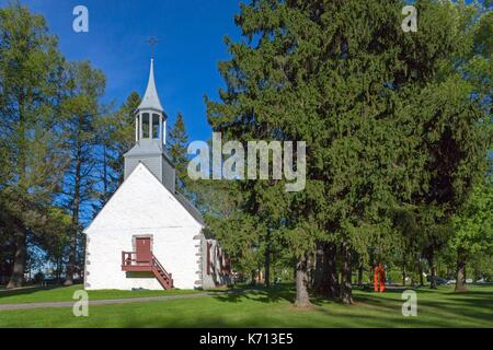 Kanada, Provinz Quebec, die malerische Chemin du Roy, Region Lanaudiere, Berthieville, Kapelle von Cuthbert errichtet im Jahr 1786 Stockfoto