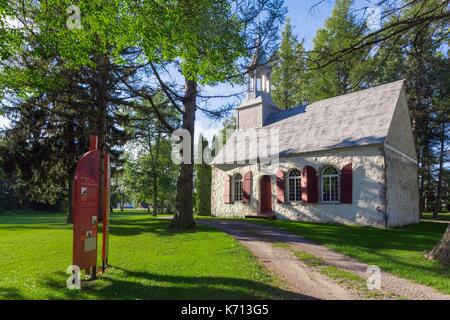 Kanada, Provinz Quebec, die malerische Chemin du Roy, Region Lanaudiere, Berthieville, Kapelle von Cuthbert errichtet im Jahr 1786 Stockfoto