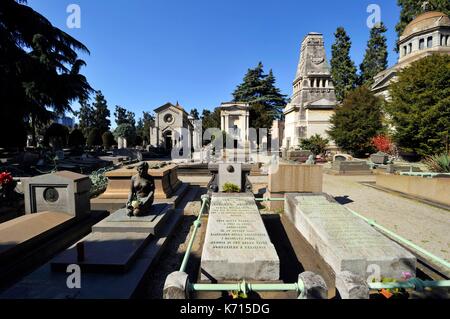 Italien, Lombardei, Mailand, der Monumentalfriedhof Stockfoto