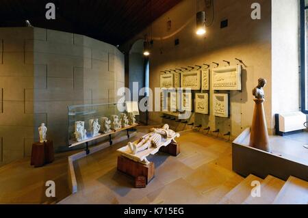 Italien, Lombardei, Mailand, das Castello Sforzesco (Schloss Sforza), das Museum für antike Kunst, liegend von der Beerdigung Denkmal von Gaston de Foix von Agostino Busti sagte Bambaia Stockfoto