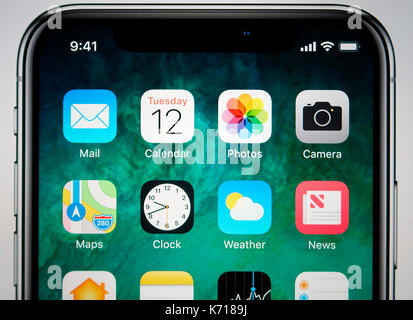 Apple iPhone X Stockfoto