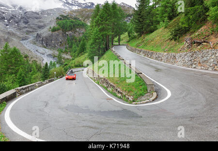 Panorama der Stilfser Joch, Italien Stockfoto