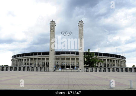 Olympiastadion, Berlin, Otto März, Hertha BSC Berlin, Berliner Olympiastadion, Deutsches Stadion, Werner März, Berlin Thunder, Stockfoto