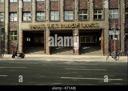 Berlin, Architektur, haus des rundfunks berlin, Hans Poelzig,Haus des rundfunks, RBB,Foto Kazimierz Jurewicz, Stockfoto