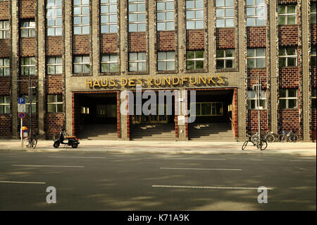 Berlin, Architektur, haus des rundfunks berlin, Hans Poelzig, Haus des rundfunks, RBB, Berliner Nachtleben Fernsehturm, Stockfoto