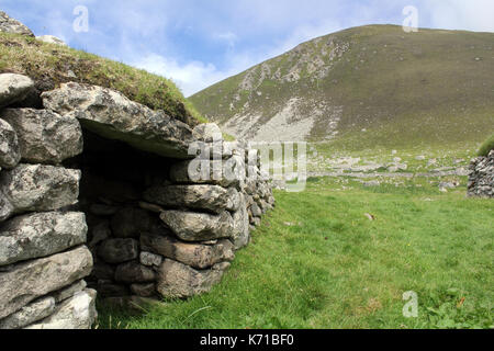 Cleits auf St. Kilda Dorf auf der Insel hirta Schottland Stockfoto