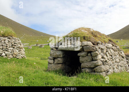 Cleits auf St. Kilda Dorf auf der Insel hirta Schottland Stockfoto