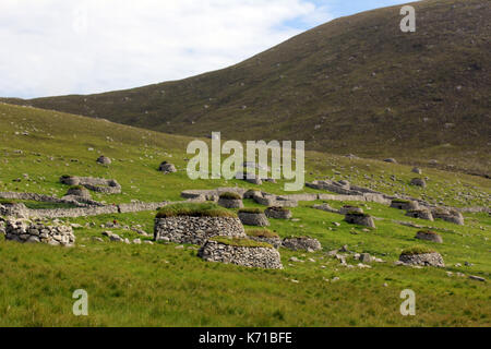 Cleits auf St. Kilda Dorf auf der Insel hirta Schottland Stockfoto