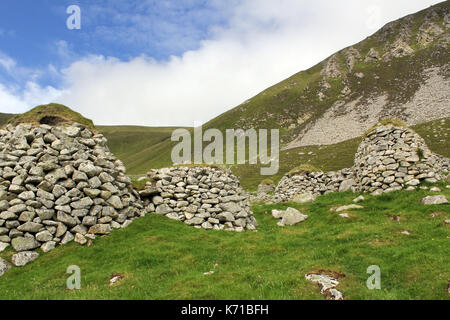 Cleits auf St. Kilda Dorf auf der Insel hirta Schottland Stockfoto