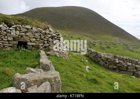 Cleits auf St. Kilda Dorf auf der Insel hirta Schottland Stockfoto