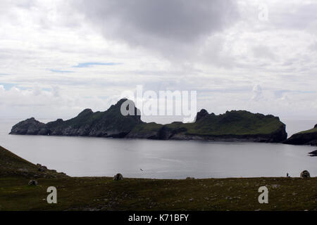 St Kilda Dorf auf der Insel hirta Schottland Stockfoto
