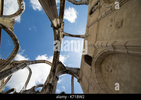 Portugal, Lissabon, Carmo Kloster in einer wunderschönen sonnigen Tag Stockfoto