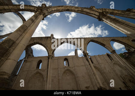 Portugal, Lissabon, Carmo Kloster in einer wunderschönen sonnigen Tag Stockfoto