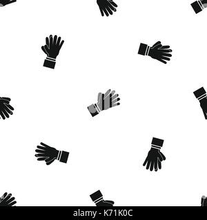 Klatschen klatschen Hände Muster nahtlose Schwarz Stock Vektor