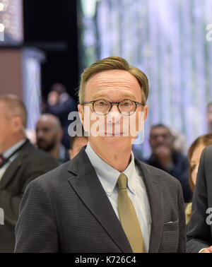 Frankfurt am Main, Deutschland. 14 Sep, 2017. Matthias Wissmann auf der 67. IAA in Frankfurt/Main am Dienstag, den 14. September 2017 Stockfoto