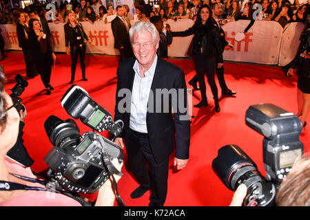 Toronto, Ontario, Kanada. 14 Sep, 2017. RICHARD GERE nimmt "Drei Christusse" Premiere während der 2017 Toronto International Film Festival in der Roy Thomson Hall. Quelle: Igor Vidyashev/ZUMA Draht/Alamy leben Nachrichten Stockfoto