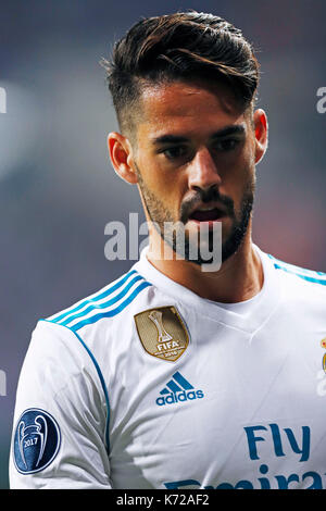Madrid, Spanien. Credit: D. 13. Sep 2017. Isco (Real) Fußball: UEFA Champions League Gruppe H Übereinstimmung zwischen 3-0 Apoel FC Real Madrid im Santiago Bernabeu in Madrid, Spanien. Credit: D. Nakashima/LBA/Alamy leben Nachrichten Stockfoto