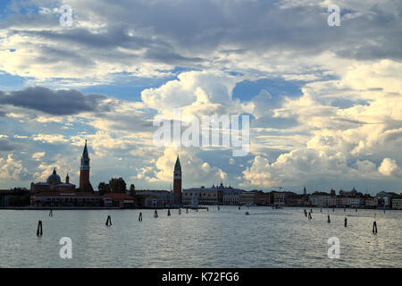 Canaletto Wolken, Venedig Stockfoto